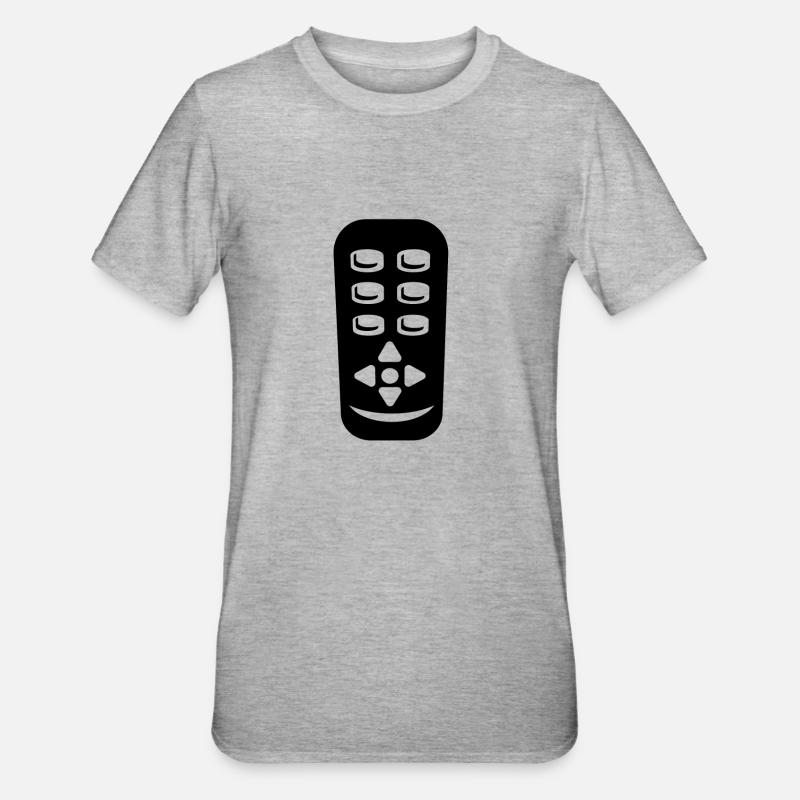 télécommande - T-shirt polycoton Unisexe - gris chiné