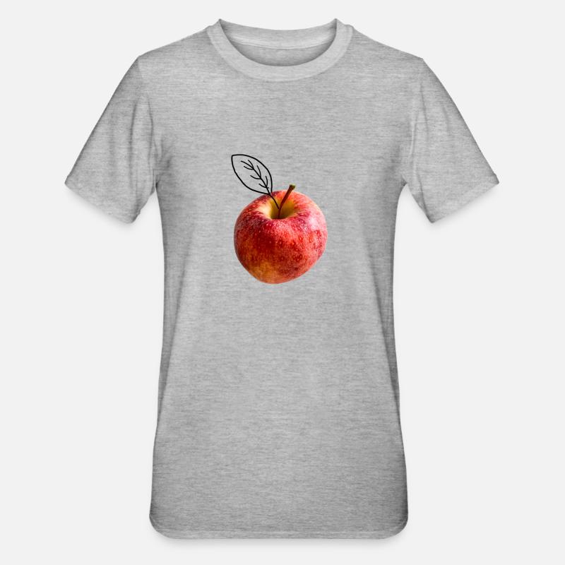 Apple leaf - T-shirt polycoton Unisexe - gris chiné