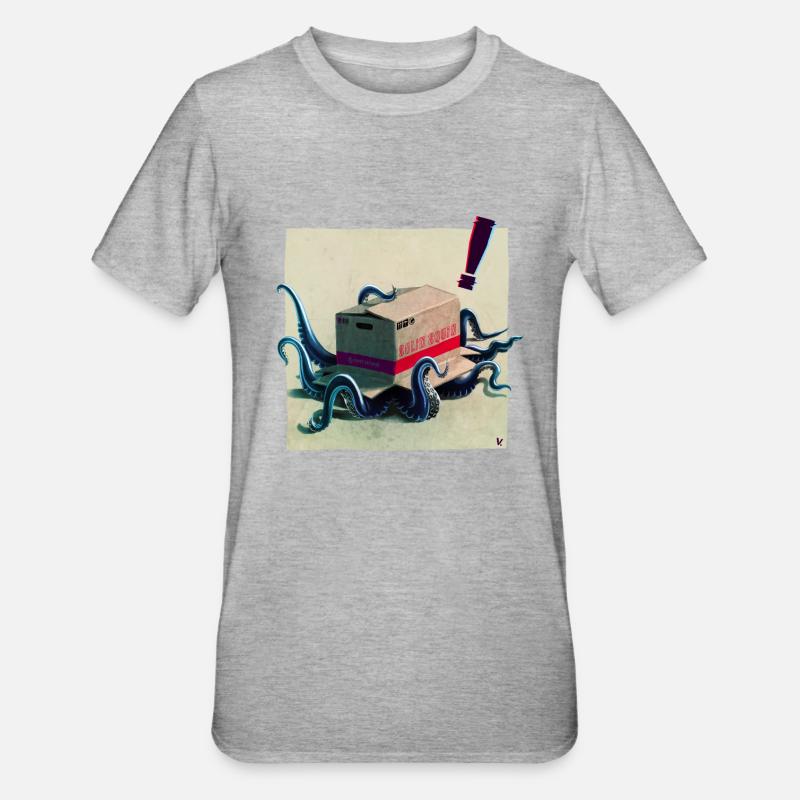 Metal Squid Solid - T-shirt polycoton Unisexe - gris chiné