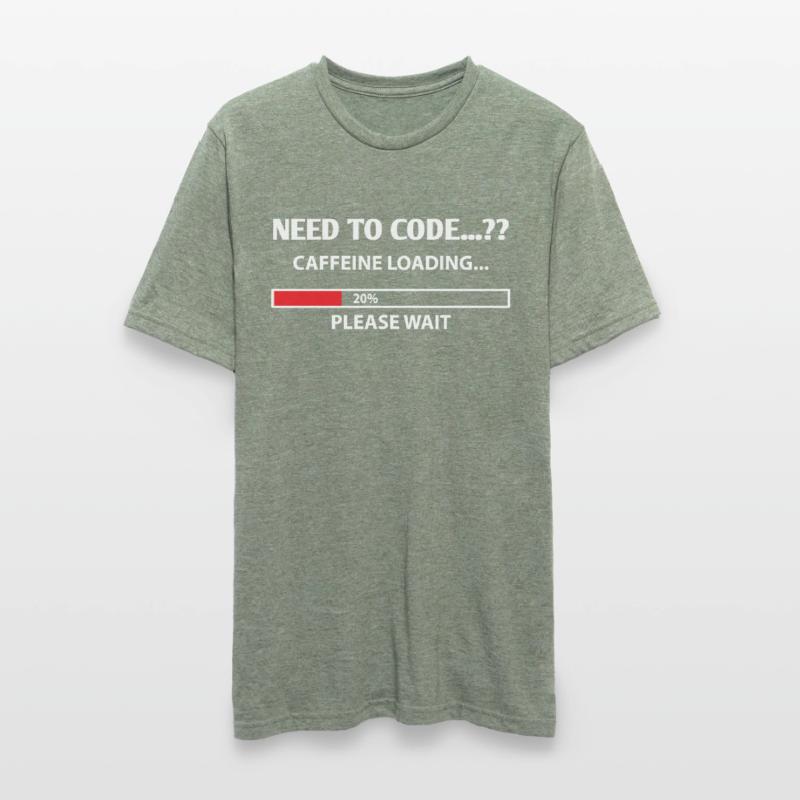 Need To Code Caffeine Loading Please Wait Develope Unisex Polycotton T-Shirt