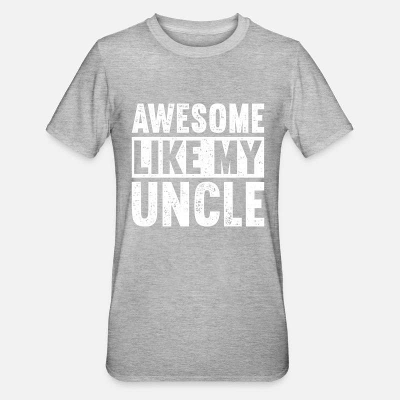 Brillant comme mon oncle - T-shirt polycoton Unisexe - gris chiné