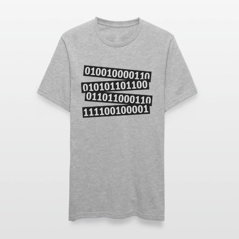 Langage de programme de code binaire T-shirt polycoton Unisexe