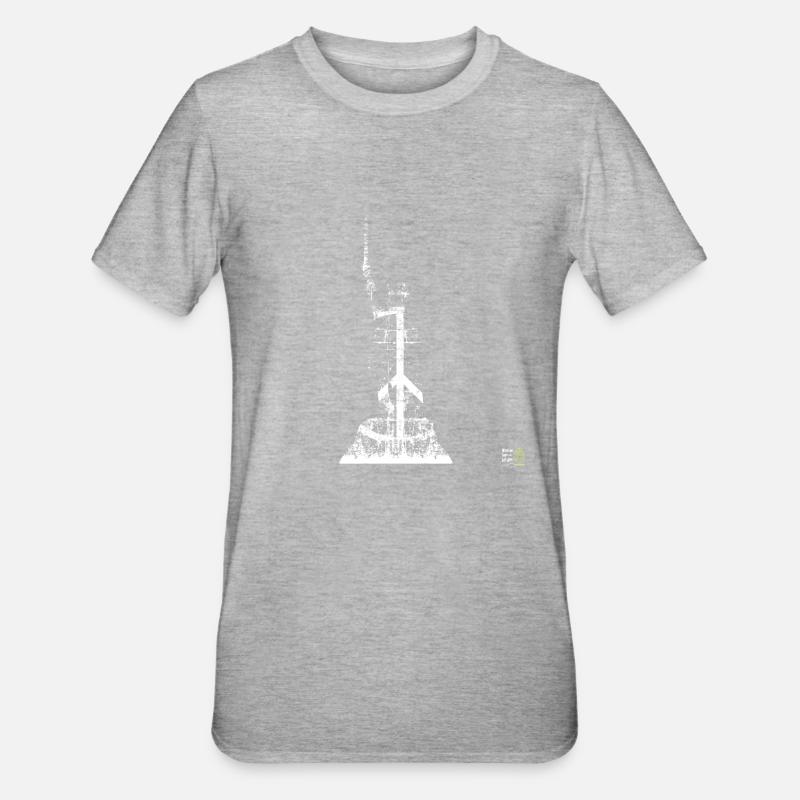 Hermann Monument peace hell - Unisex Polycotton T-Shirt - heather grey