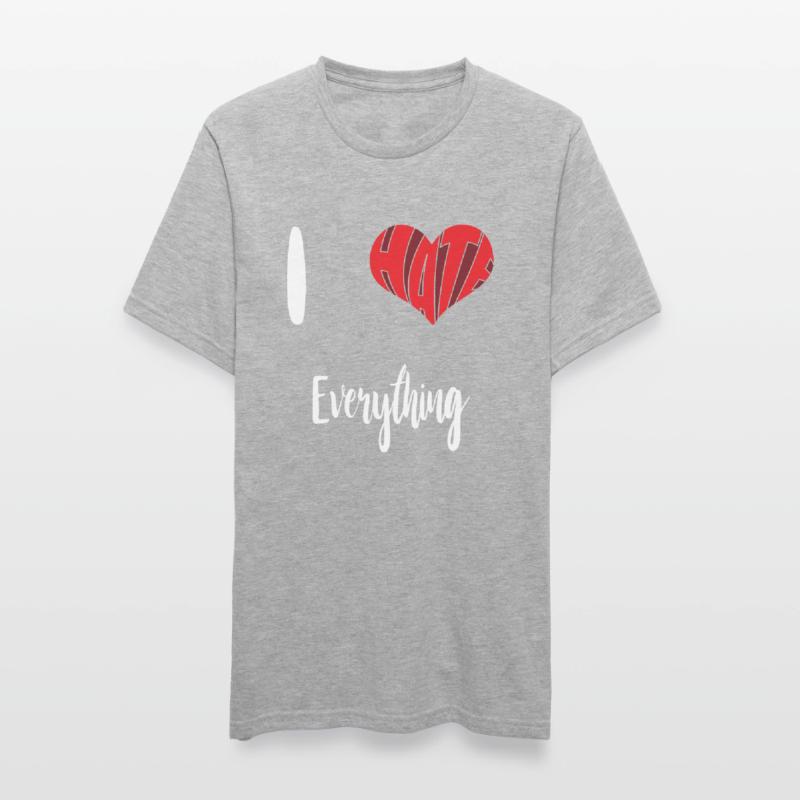 Hate Everything Stop Hate Anti Hate Unisex Polycotton T-Shirt