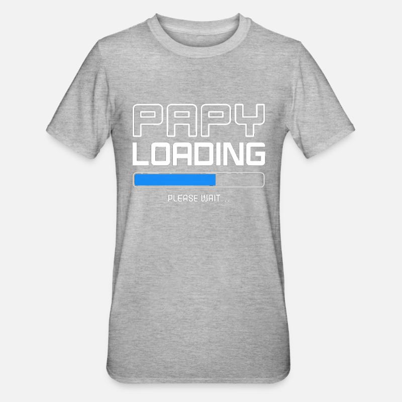 papy-loading - T-shirt polycoton Unisexe - gris chiné