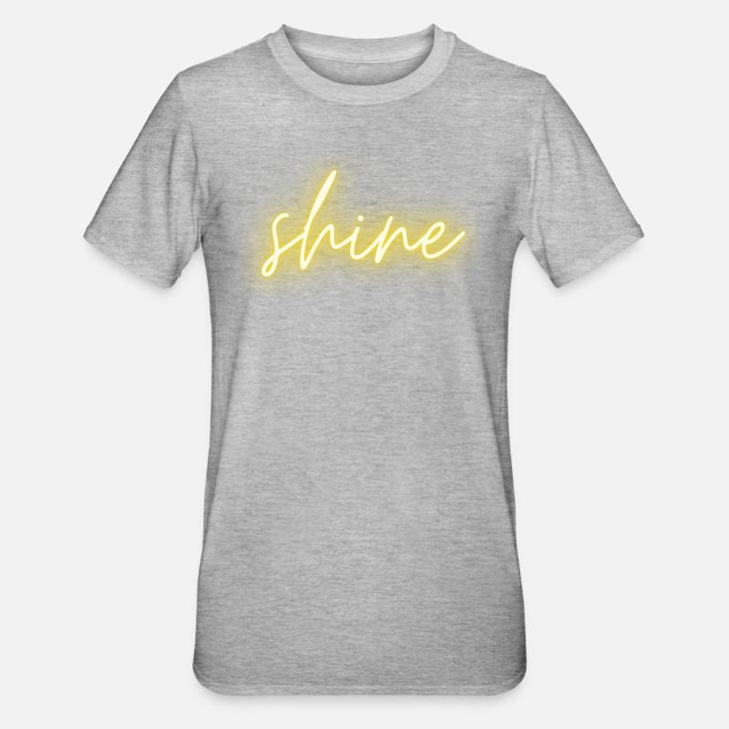 shine - T-shirt polycoton Unisexe - gris chiné