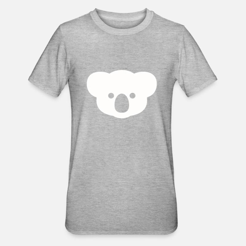 Koala bear - Unisex Polycotton T-Shirt - heather grey