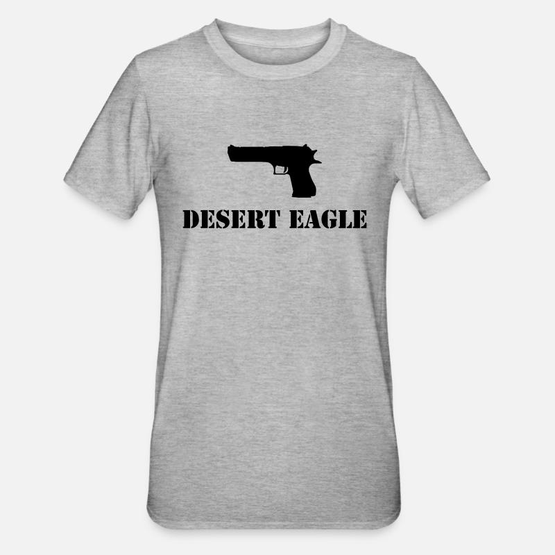 desert_eagle - T-shirt polycoton Unisexe - gris chiné