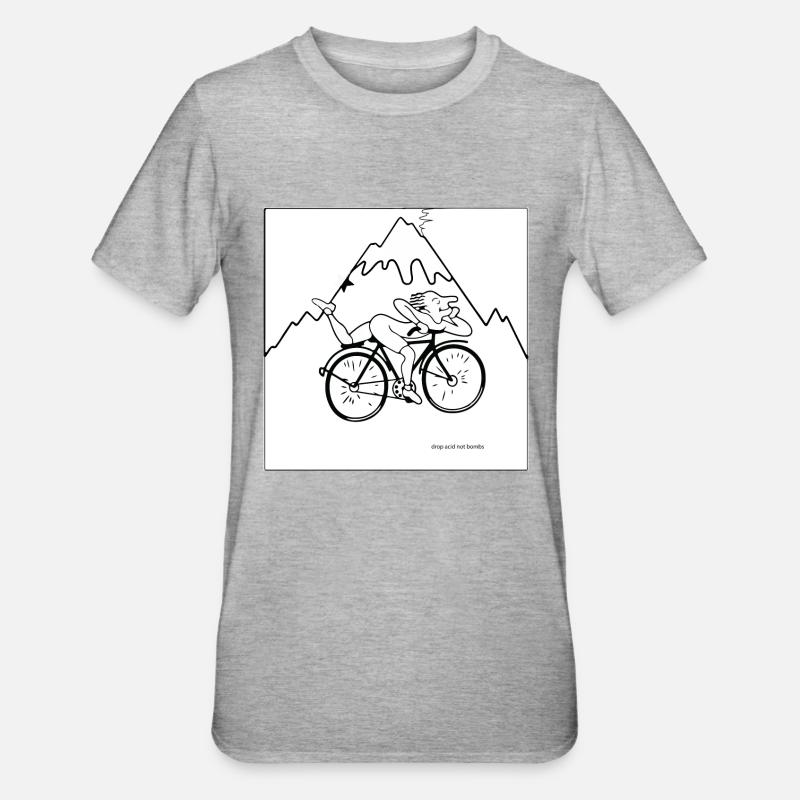 acide lsd goutte acide - T-shirt polycoton Unisexe - gris chiné