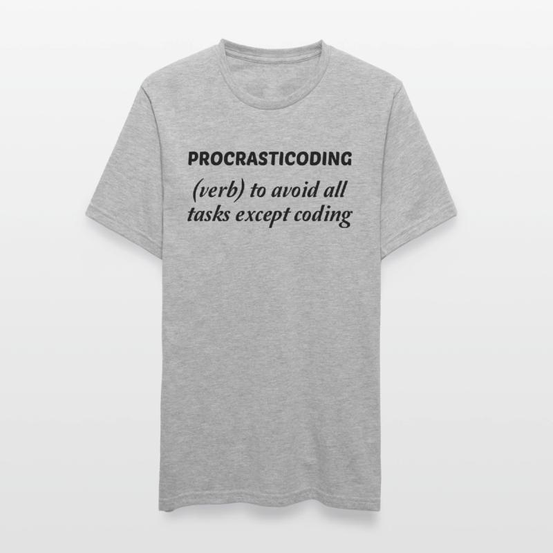 Procrasticoding Verb To Avoid All Tasks Coding Dev Unisex Polycotton T-Shirt