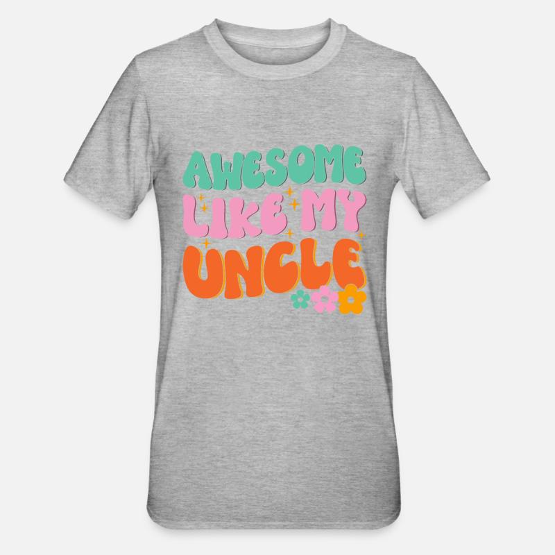 Brillant comme mon oncle - T-shirt polycoton Unisexe - gris chiné