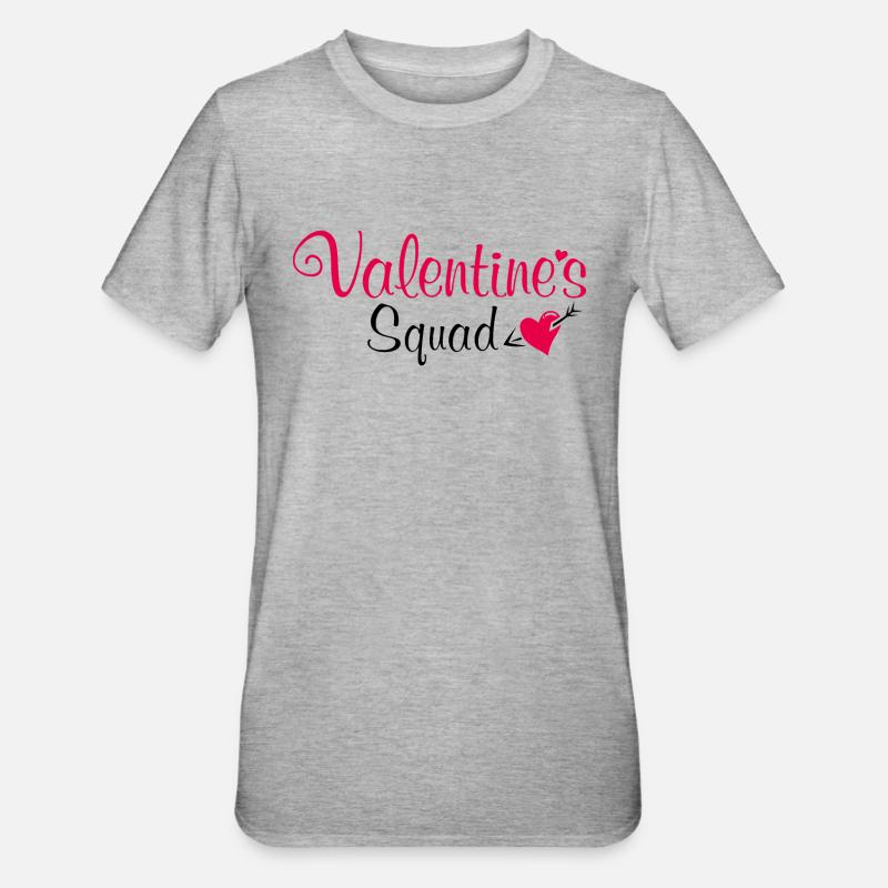 L’escouade de la Saint-Valentin - T-shirt polycoton Unisexe - gris chiné