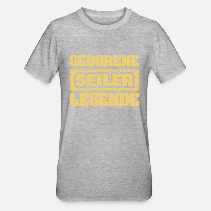 Beruf Seiler - Unisex Polycotton T-Shirt - Grau meliert