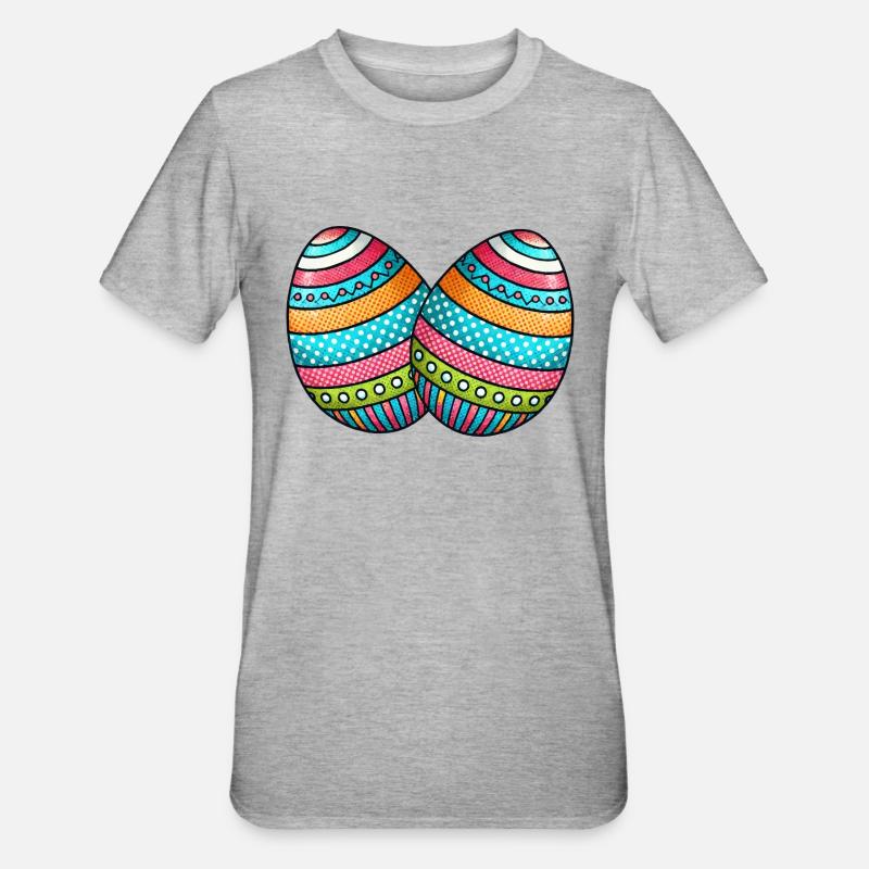 Egg Easter Egg 2 - Unisex Polycotton T-Shirt - heather grey