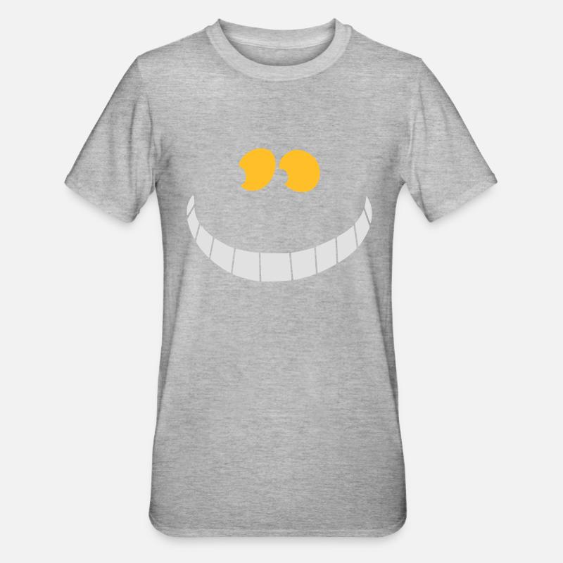Cheshire Cat - T-shirt polycoton Unisexe - gris chiné