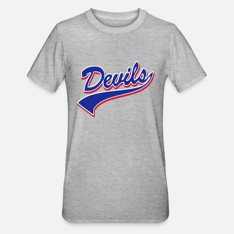 Devils Script Original - Unisex Polycotton T-Shirt - heather grey