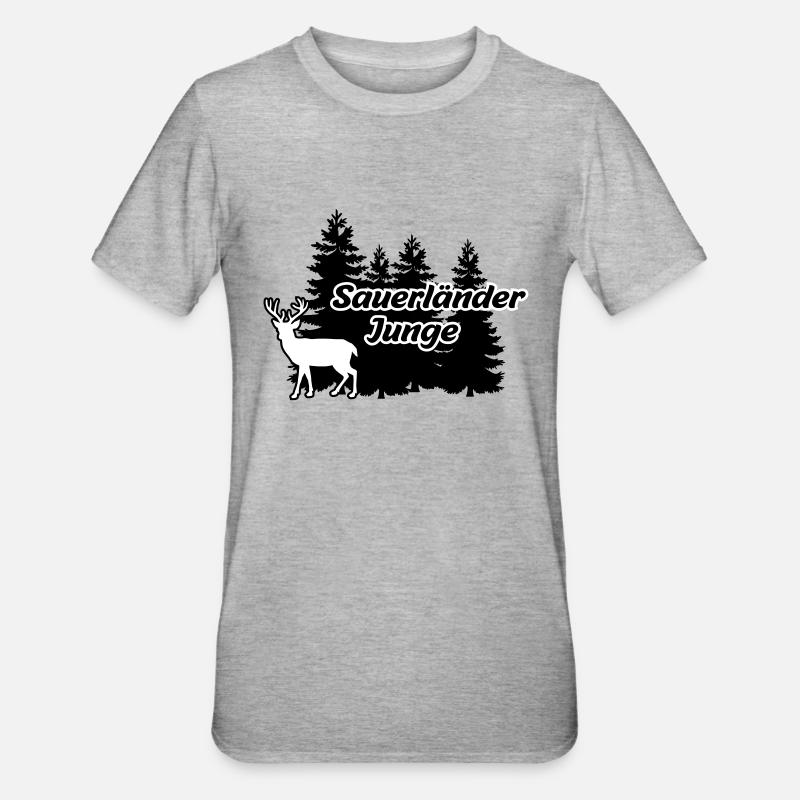 Sauerländer Junge - Unisex Polycotton T-Shirt - Grau meliert