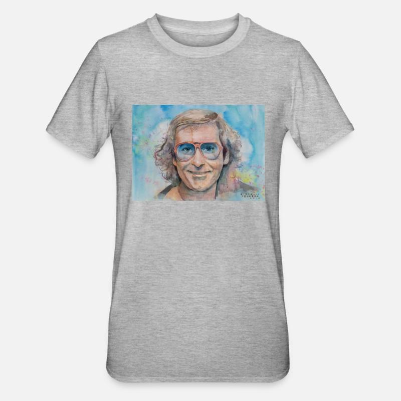 Ivan Graziani - T-shirt polycoton Unisexe - gris chiné