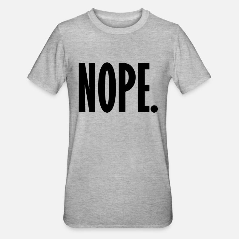 Non - T-shirt polycoton Unisexe - gris chiné