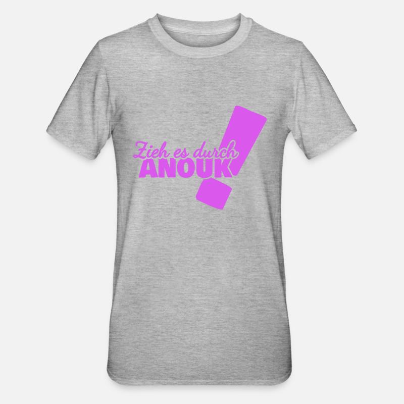 Anouk as a given name - Unisex Polycotton T-Shirt - heather grey