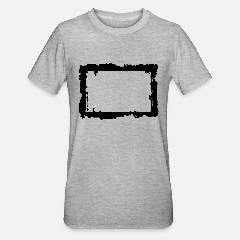 frame_4_vec_1 fr - T-shirt polycoton Unisexe - gris chiné