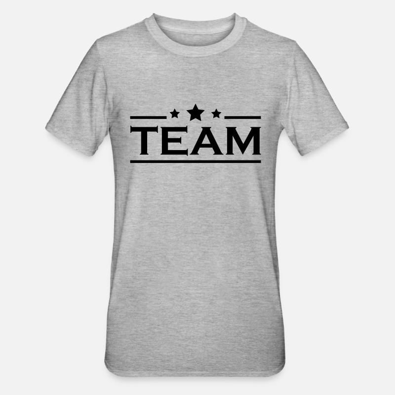 Équipe - T-shirt polycoton Unisexe - gris chiné