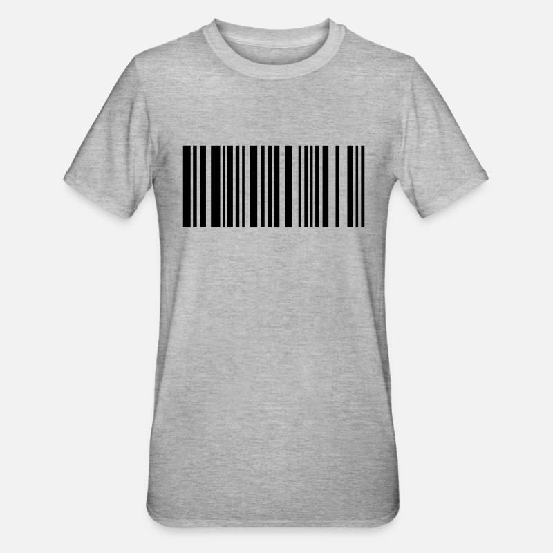 barcode - T-shirt polycoton Unisexe - gris chiné