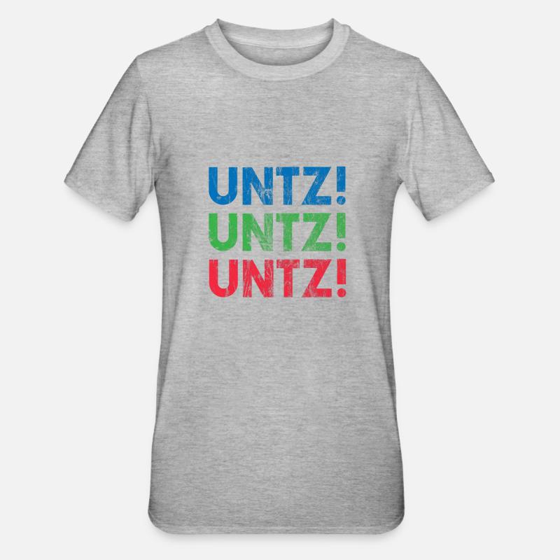 EDM Électronique Dance Techno Rave - T-shirt polycoton Unisexe - gris chiné