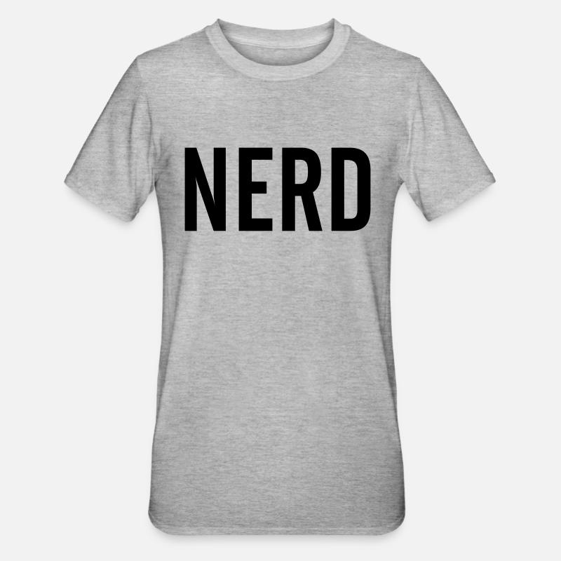 Nerd - T-shirt polycoton Unisexe - gris chiné