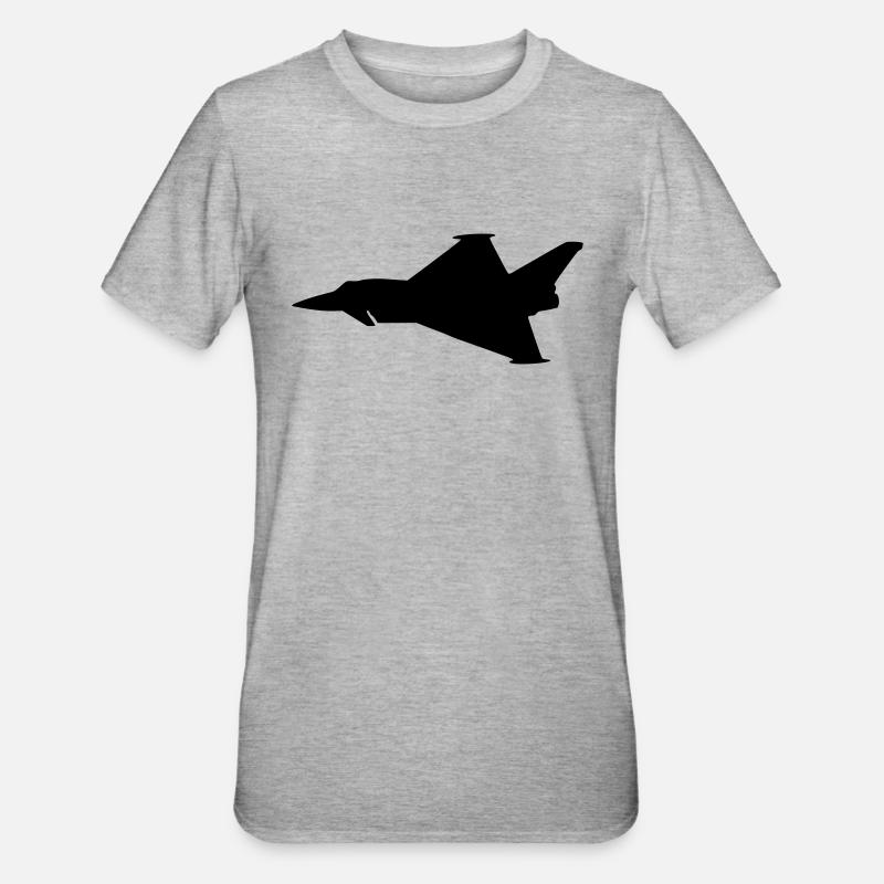 EF2000 Typhoon - T-shirt polycoton Unisexe - gris chiné