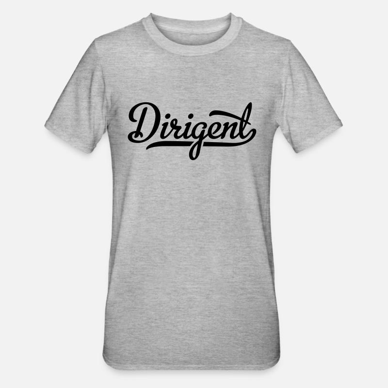 Dirigent - Unisex Polycotton T-Shirt - Grau meliert