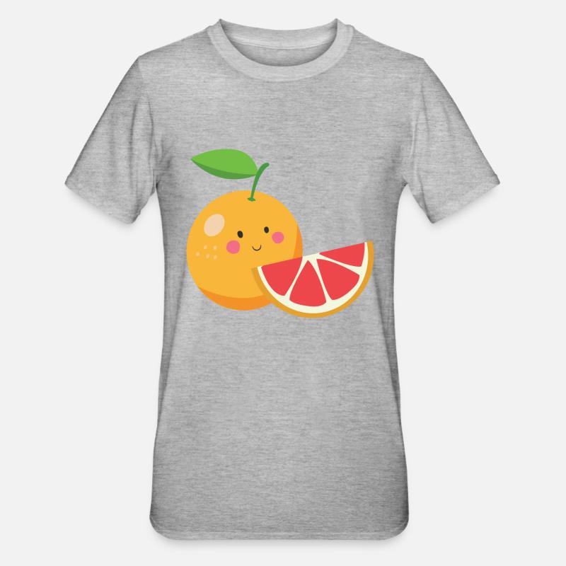 Pamplemousse - T-shirt polycoton Unisexe - gris chiné