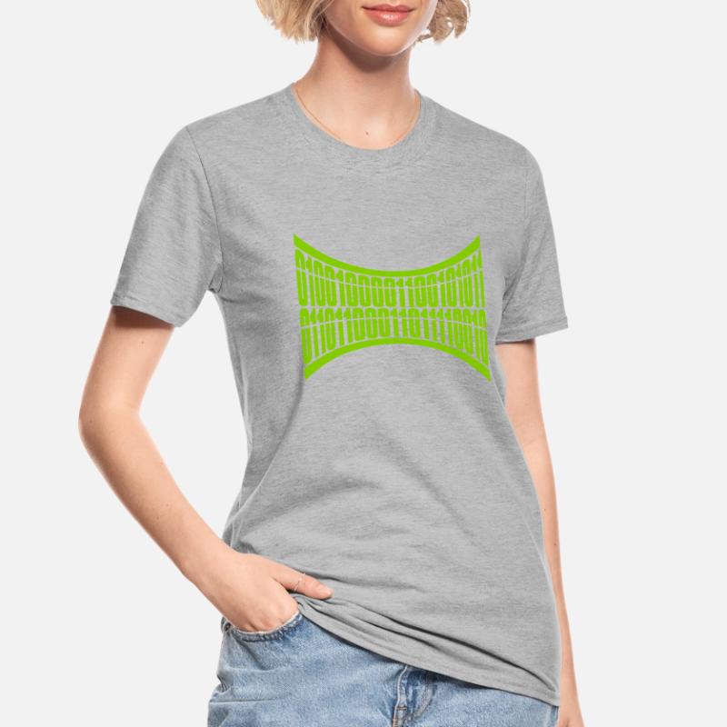 Langage de programme de code binaire T-shirt polycoton Unisexe