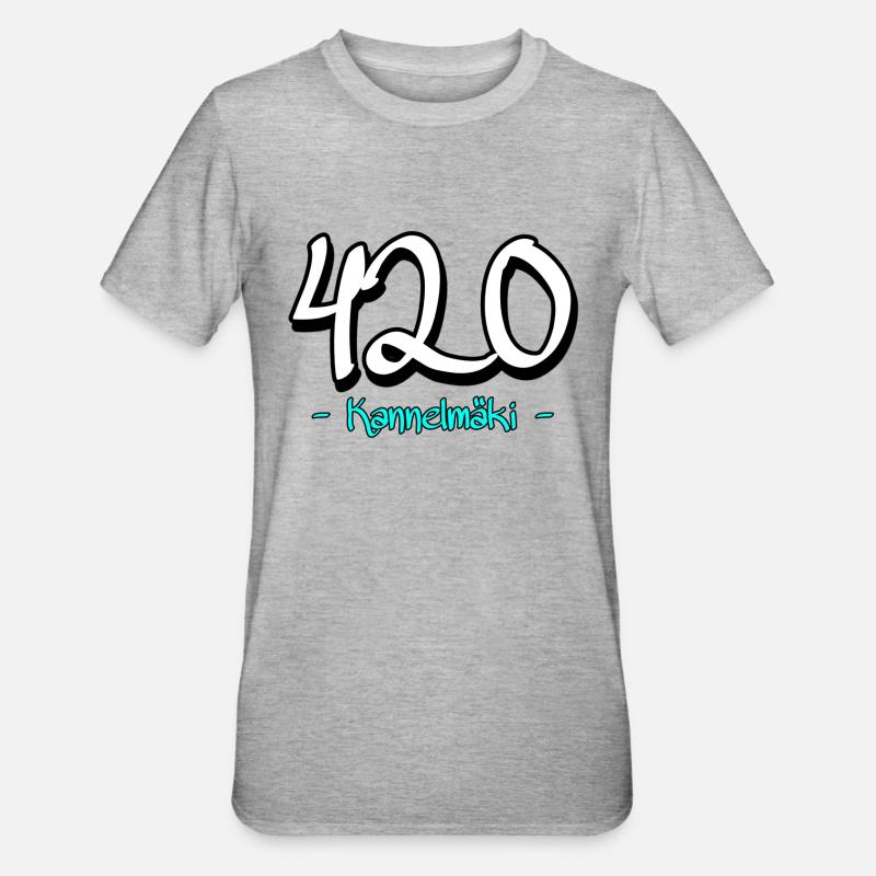 420 - T-shirt polycoton Unisexe - gris chiné