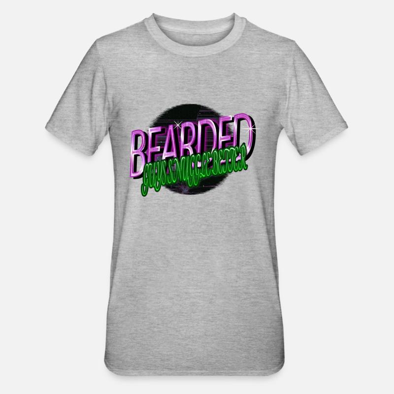 whitebeard daddy bear wizard whitebeard - Unisex Polycotton T-Shirt - Grau meliert