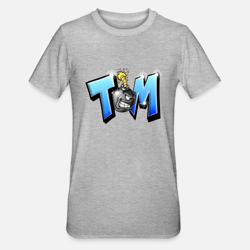 Graffiti Name TOM Printable on everything! - Unisex Polycotton T-Shirt - heather grey