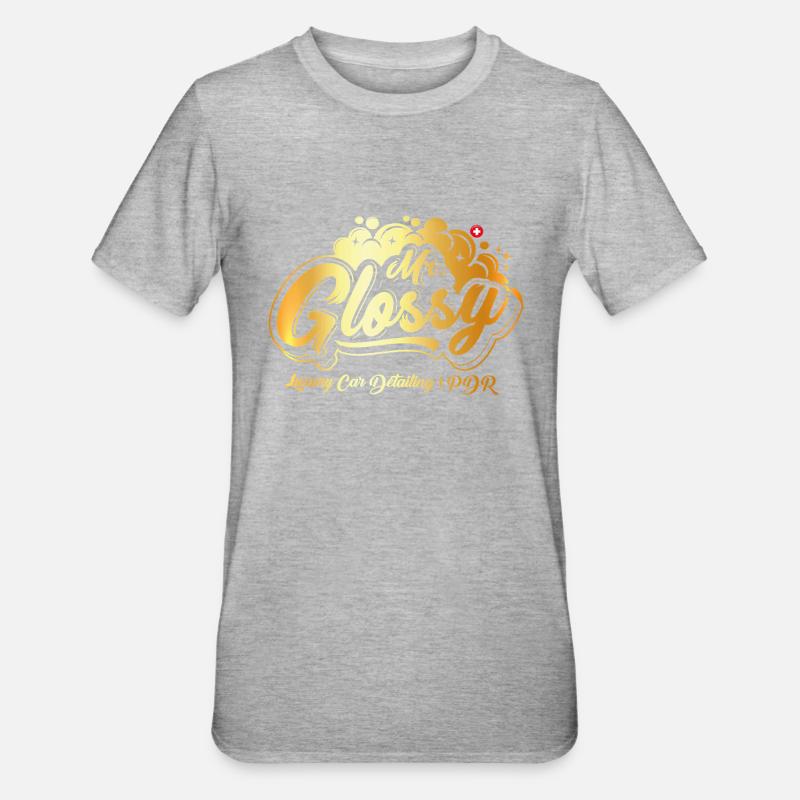 Mr. Glossy - Unisex Polycotton T-Shirt - Grau meliert