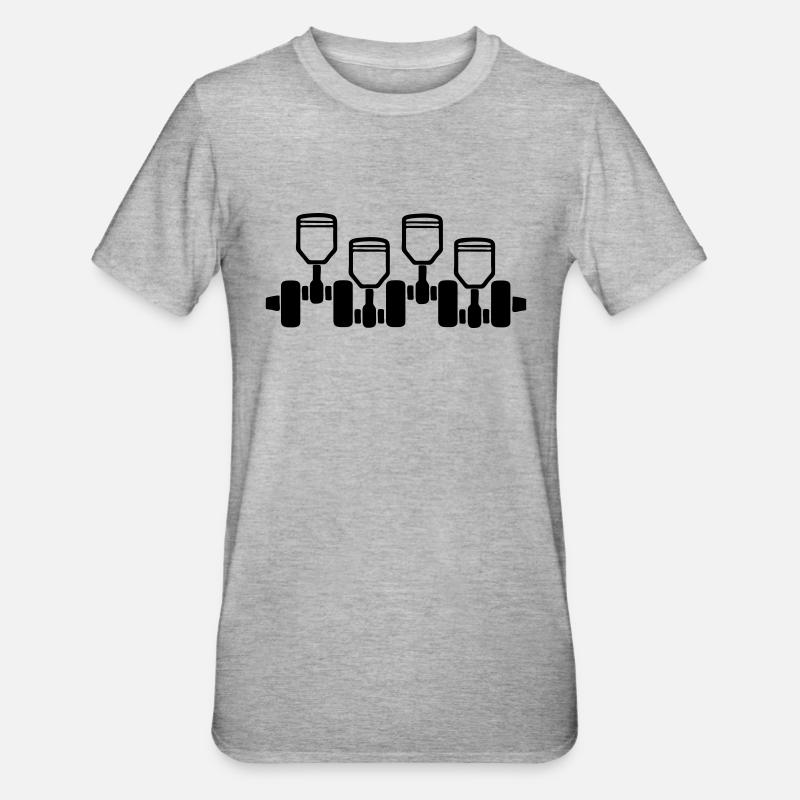 engine_2 - T-shirt polycoton Unisexe - gris chiné