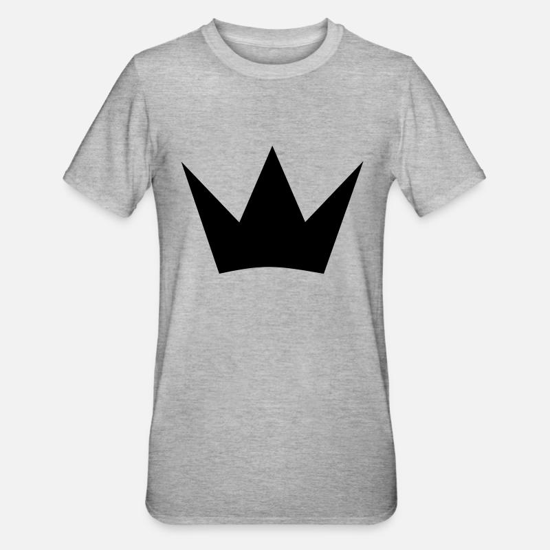 Krone - Unisex Polycotton T-Shirt - Grau meliert