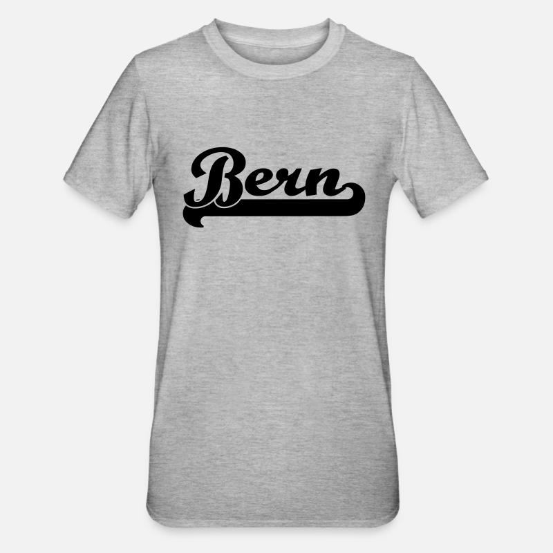 écrit bern - T-shirt polycoton Unisexe - gris chiné