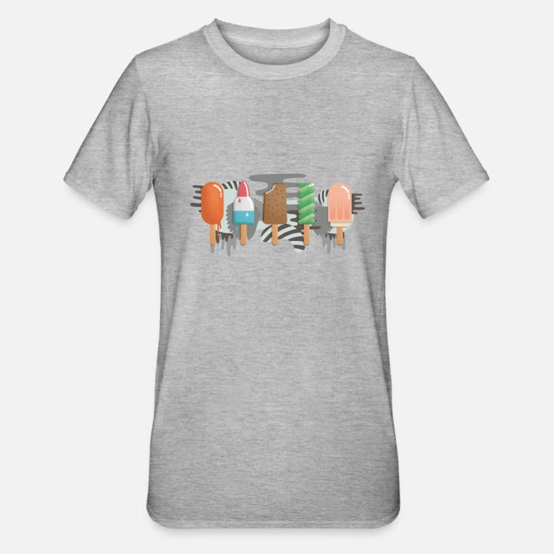 Eis am Stiel - Unisex Polycotton T-Shirt - Grau meliert
