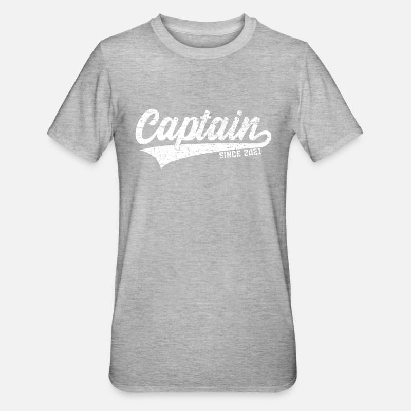 2021 CAPTAIN SINCE - Unisex Polycotton T-Shirt - heather grey