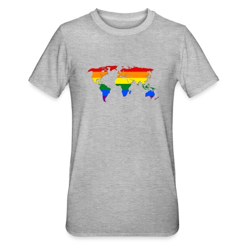 RAINBOW WORLD - LOVE Is LOVE - GAYPRIDE - Unisex Polycotton T-Shirt