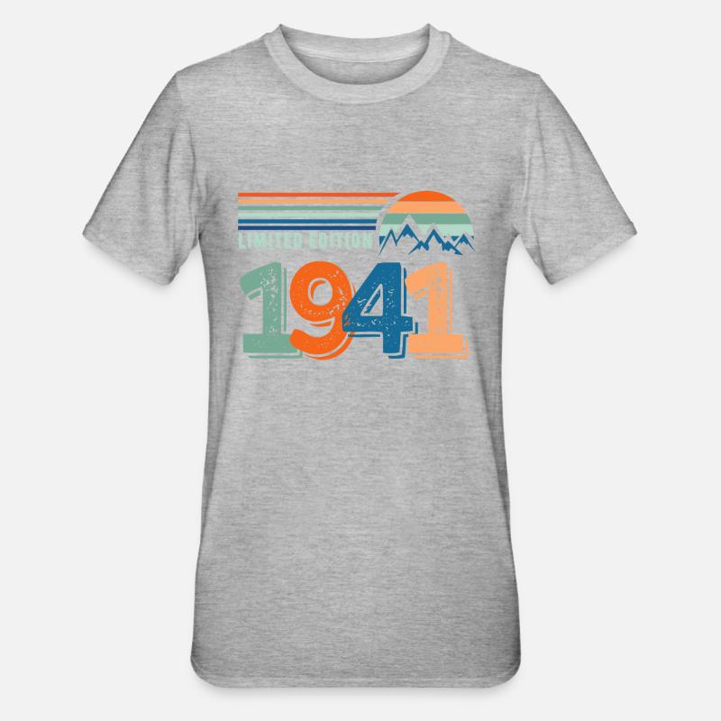 Limited edition 1941 - T-shirt polycoton Unisexe - gris chiné