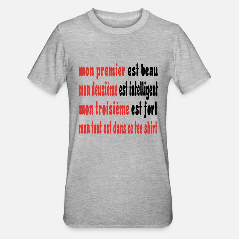 Das Beste - Unisex Polycotton T-Shirt - Grau meliert