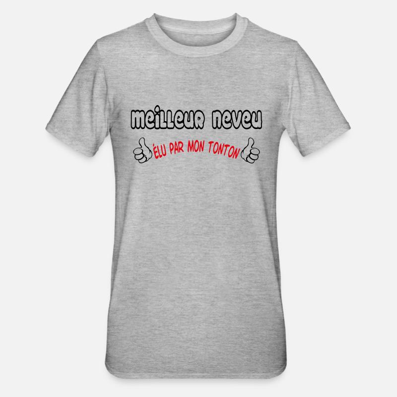 BESTER Neffe - Unisex Polycotton T-Shirt - Grau meliert