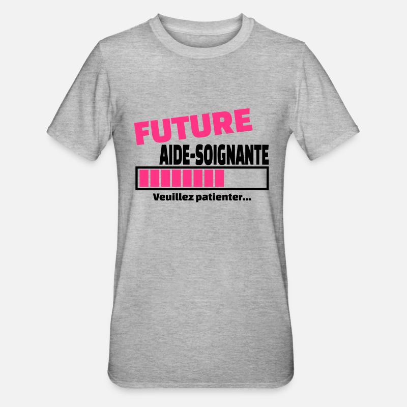 future aide-soignante - T-shirt polycoton Unisexe - gris chiné