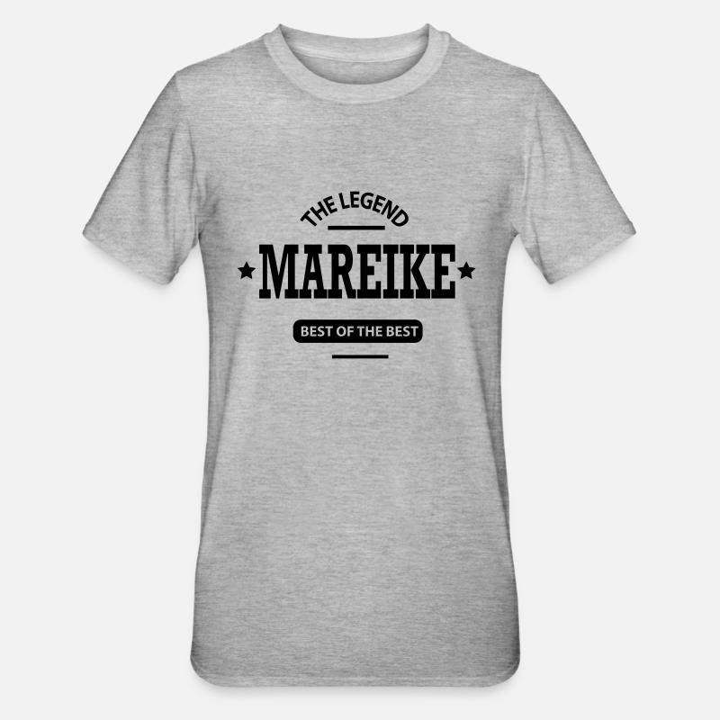 mareike - Unisex Polycotton T-Shirt - Grau meliert