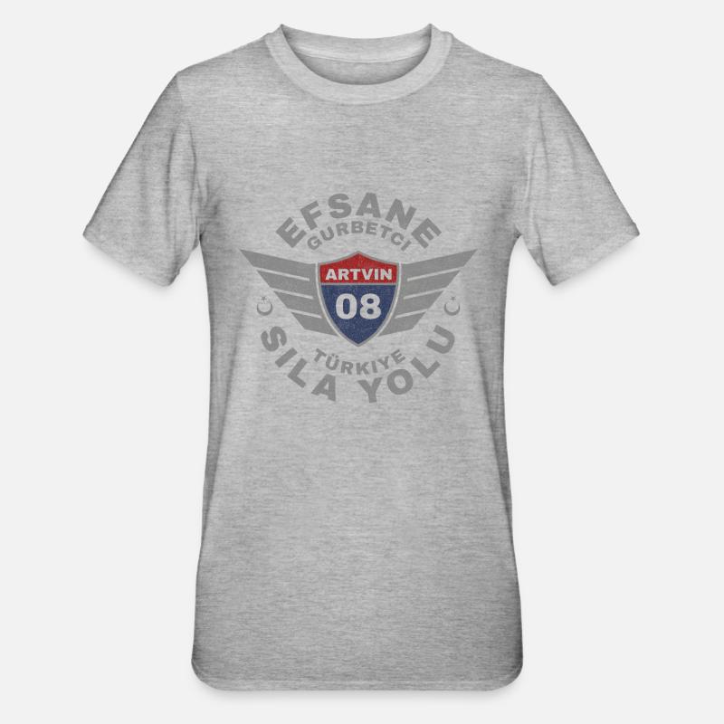 Artvin - Unisex Polycotton T-Shirt - heather grey