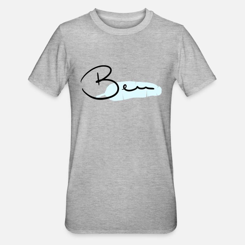 Benoît - T-shirt polycoton Unisexe - gris chiné